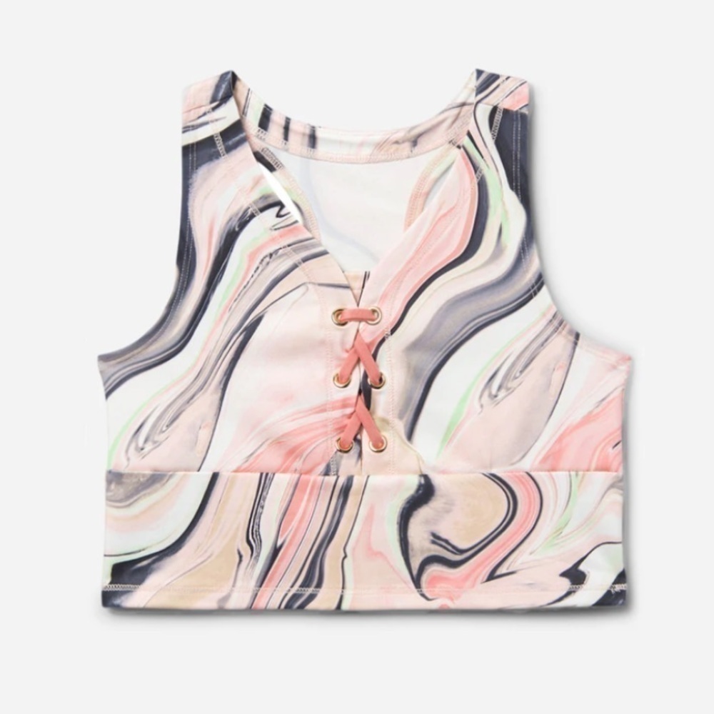 Collection X by Justice Patterned Long Line Bra